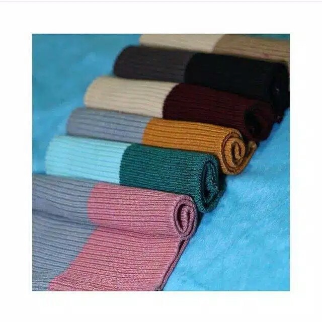 Ciput Rajut Premium Jesicca 2tone / Inner Rajut / Daleman Kerudung / Bandana Rajut