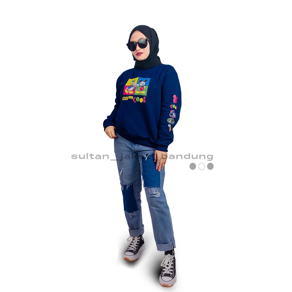 Disney II HOLY Sweatshirt Need To be Cool Mickey Navy