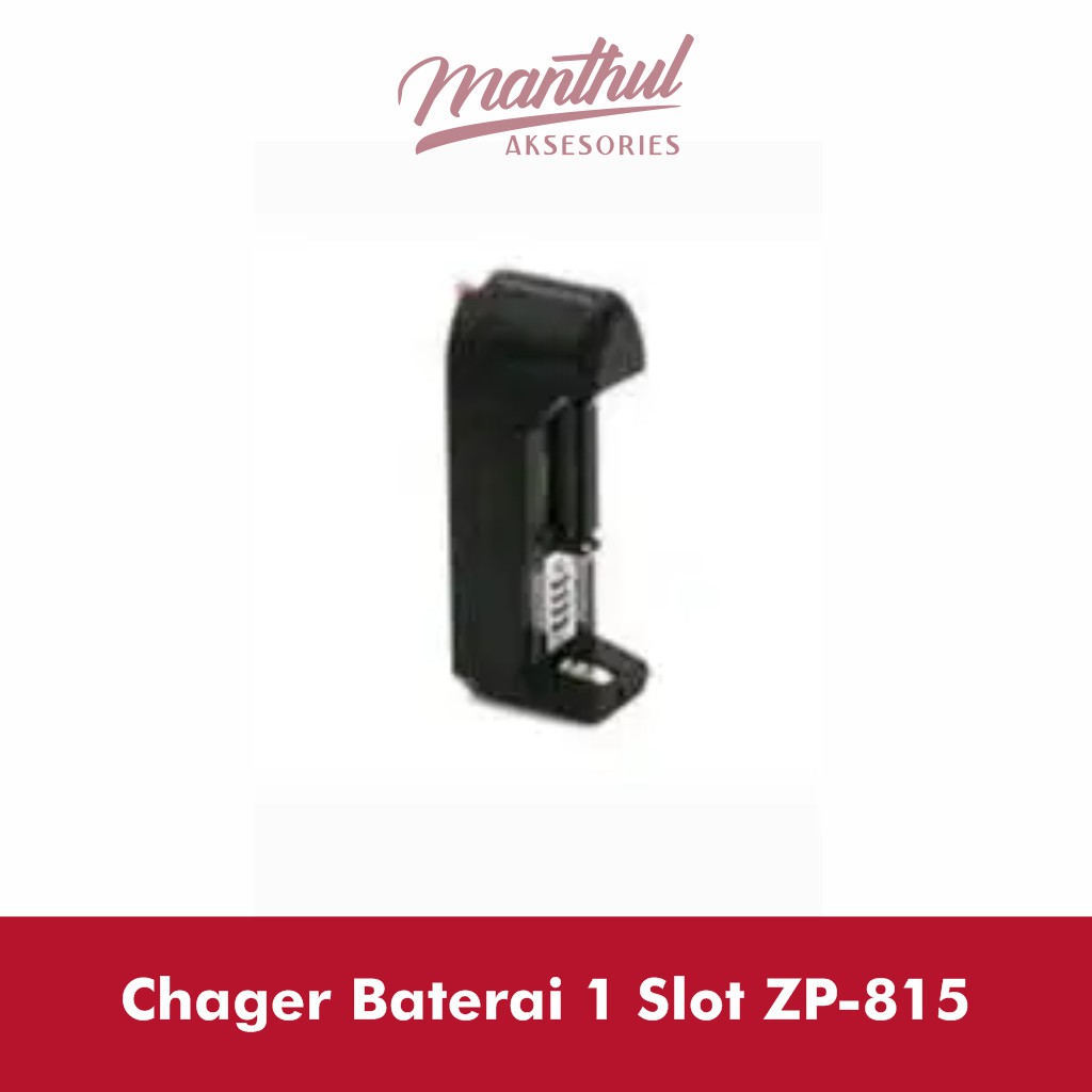 Charger Batre 18650 1 slot Desktop Charger Baterai Universal Charger Baterai 1 slot 4.8