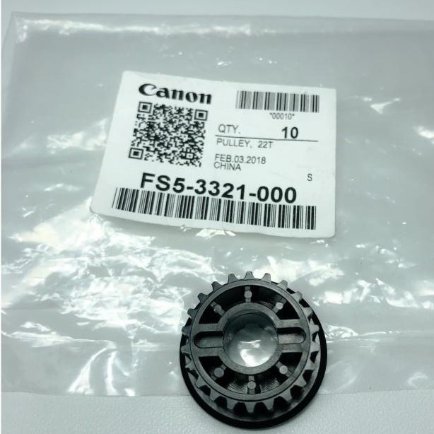 

Gear Pulley 22T Canon IR 5000/6570/5075 FS5-3321-000 Original