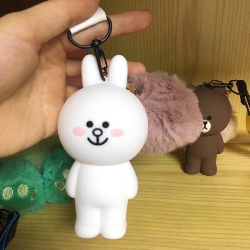 Gantungan Kunci Dompet Silikon bear kelinci key chain keychain