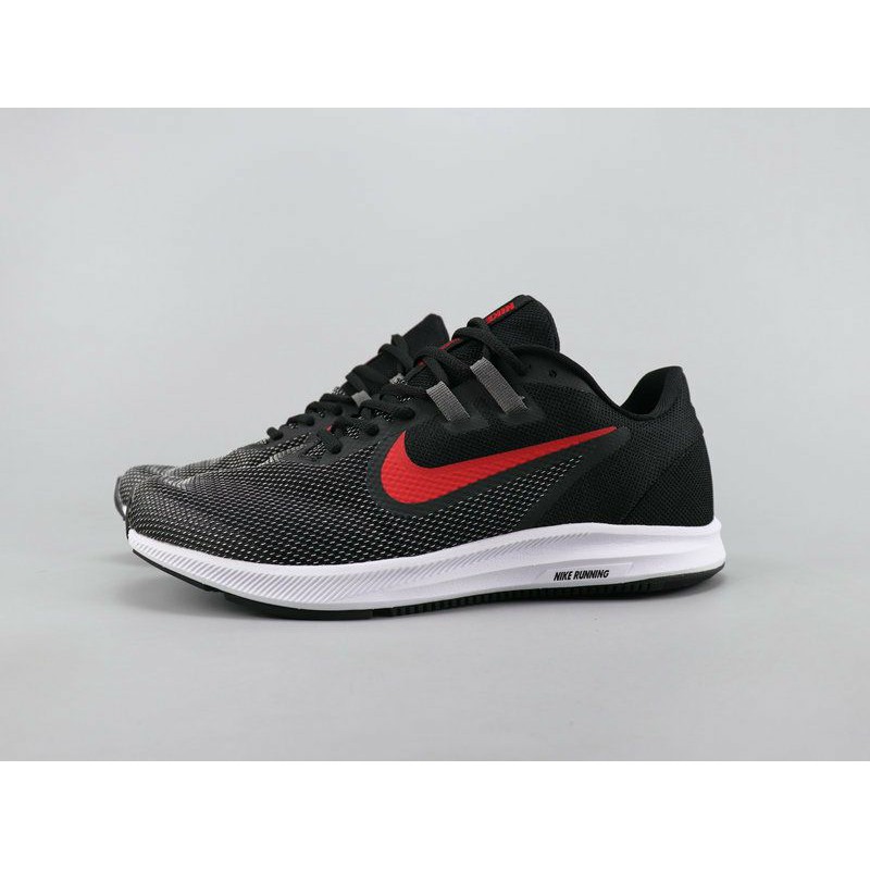 nike downshifter 9 grey red