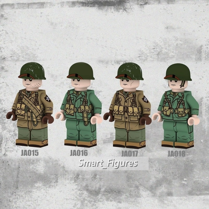 Koleksi Minifigures US Marine Corps WWII U.S. Action Figure Tentara Medikal Mini Untuk Hadiah