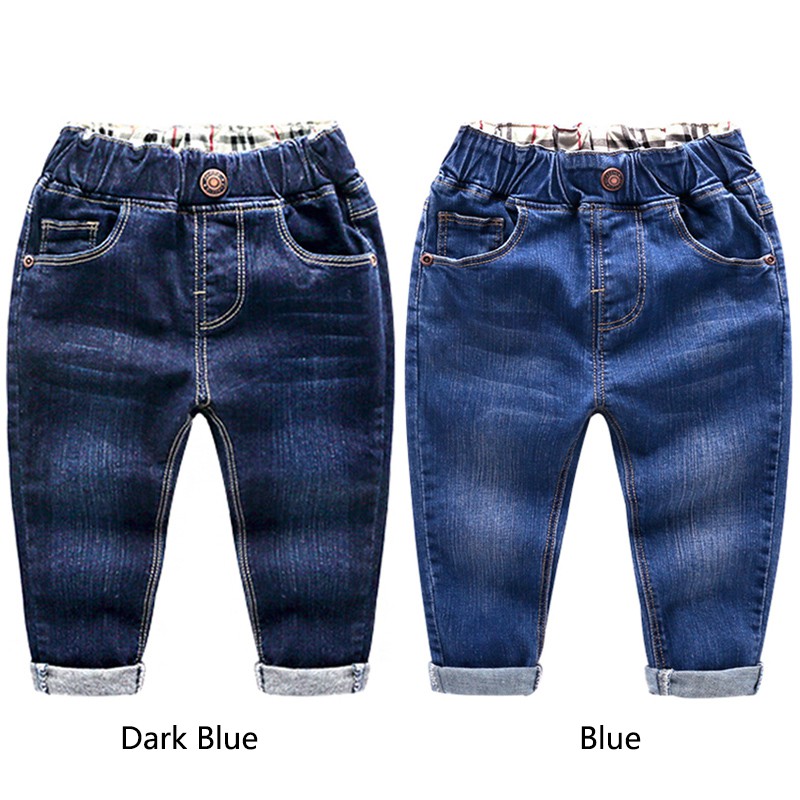  Celana  Panjang  Jeans Denim Casual Nyaman Anak  Laki laki  
