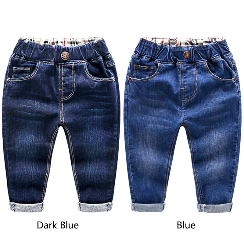  Celana  Panjang  Jeans Denim Casual Nyaman  Anak  Laki laki 