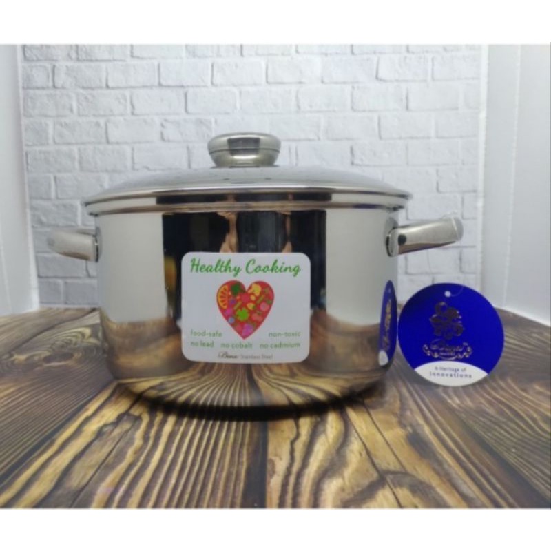 sauce pot 22cm Bima B2007022 / panci stainless Bima 22cm kap 4,5 L