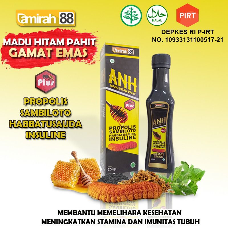 MADU HITAM PAHIT ANH/MADU PAHIT PROPOLIS/MADU PAHIT INSULIN