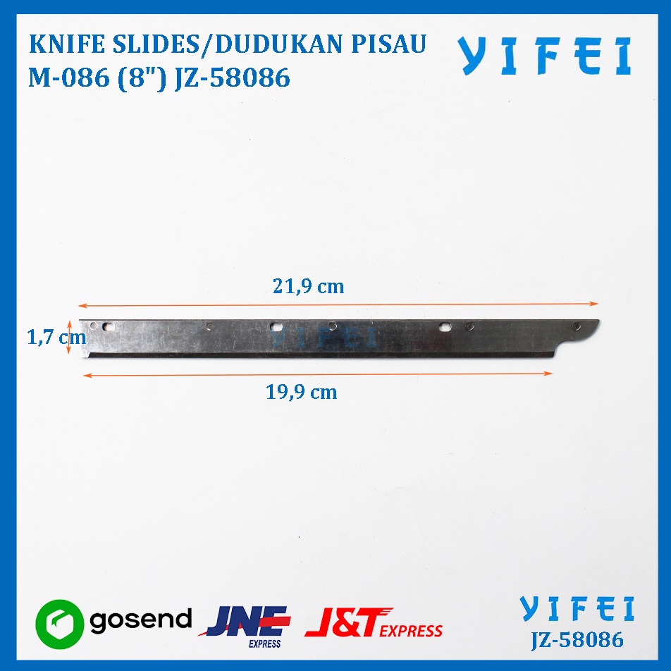 KNIFE SLIDES/DUDUKAN PISAU M-086(8&quot;) MESIN POTONG KM KS AU YIFEI-58086