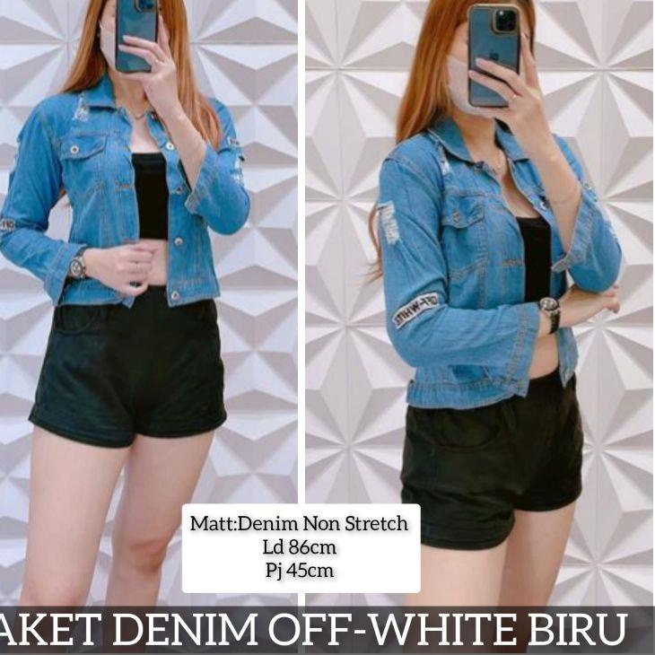 [PRODUK FE9U7] jaket jeans polos / jeans distro kualitas impor bisa cod LMK