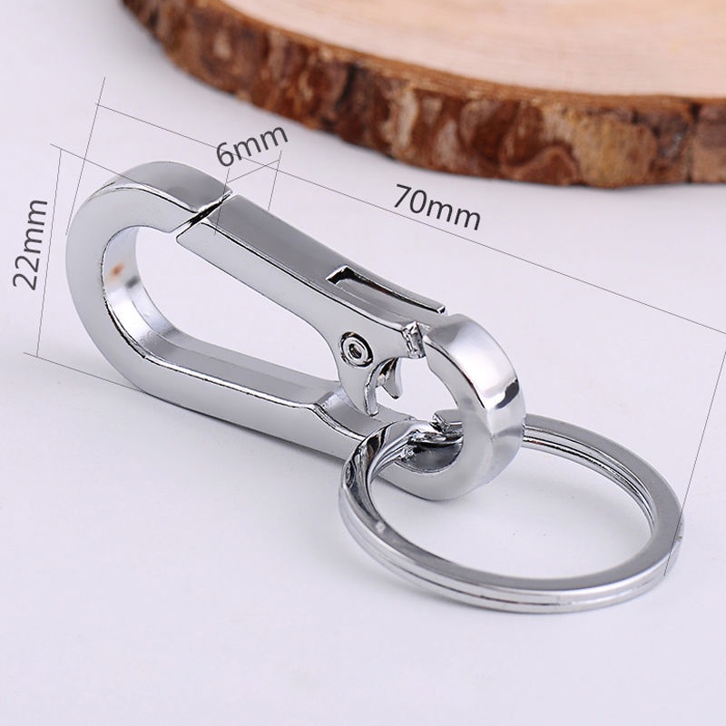 Women Men Simple Business Classic Full Metal Keychain / High Quality Popular Stainless Steel Car Anti-loss Key Ring / Keychain Decoration Pendant For Car Keyring, Bags / Couple Practical Key Chains