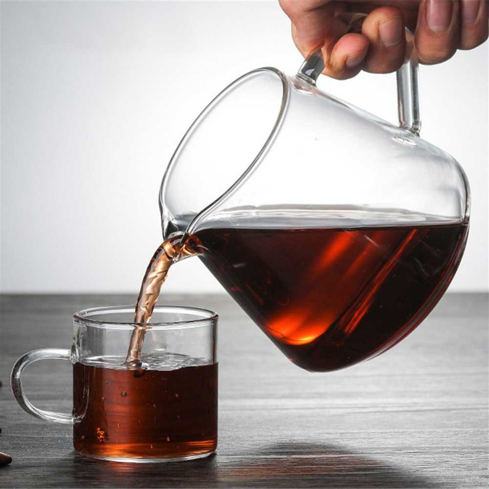 Server Kopi V60 Coffee Maker Pot Drip Kettle Glass Teko Kaca Barista Espresso Pitcher Pour Over