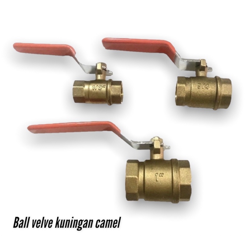 Stop kran ball valve kuningan Camel