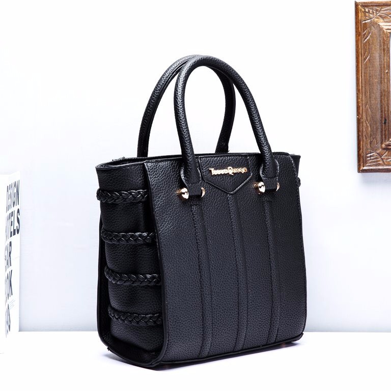 IMPORT tas modis HITAM BLACK WANITA ELEGAN TENTENG HAND BAGS GAUL ARISAN PU