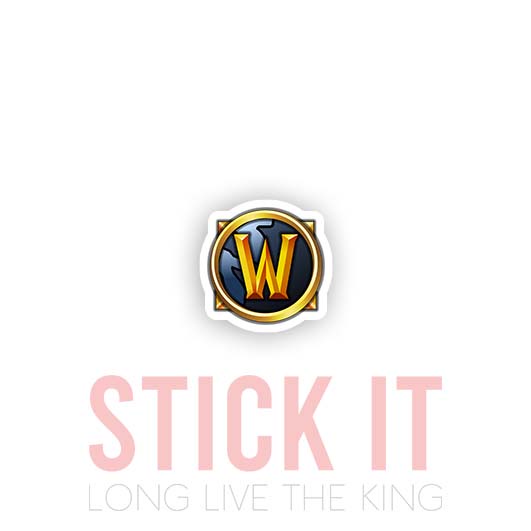 

Stiker sablon setrika DTF kaos baju sticker vinyl World of Warcraft gamer 146