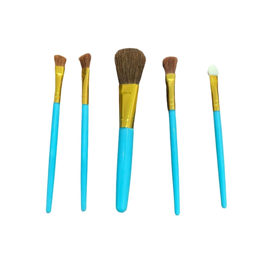 BRUSH MAKE UP SET ISI 5 PCS/ KUAS MAKE UP ISI 5 PCS/ MAKE UP BRUSH WAJAH ISI 5 PCS WARNA RANDOM