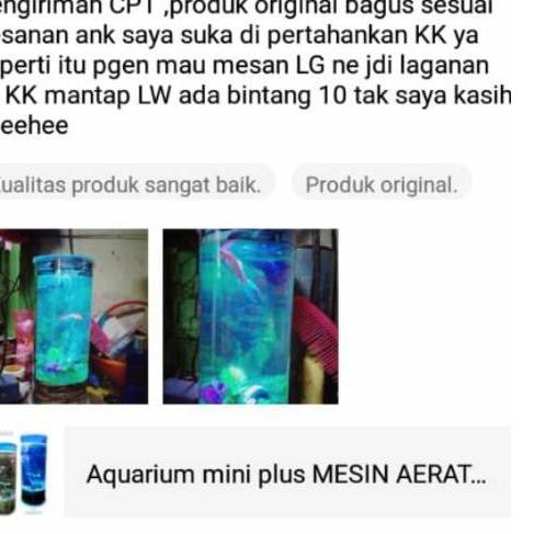 Fresh Product Fresh Product Aquarium Mini Plus Mesin Oksigen