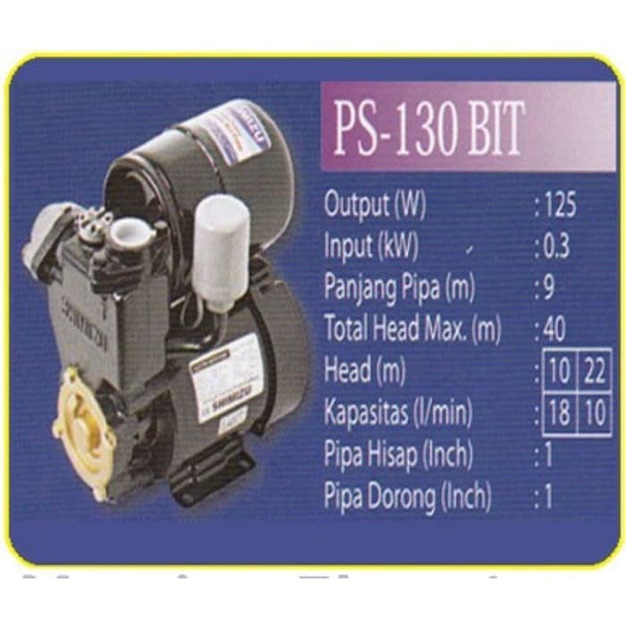 SHIMIZU PS-130 BIT Pompa Air Listrik Otomatis