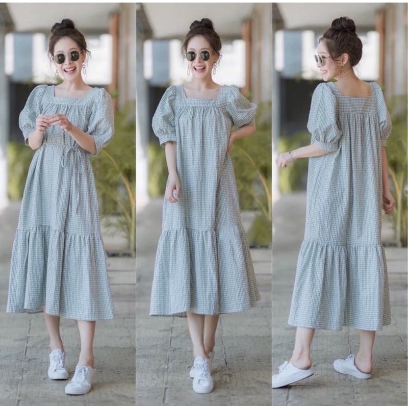 maxi fashion wanita / maxi kotak wanita/ maxi uneck