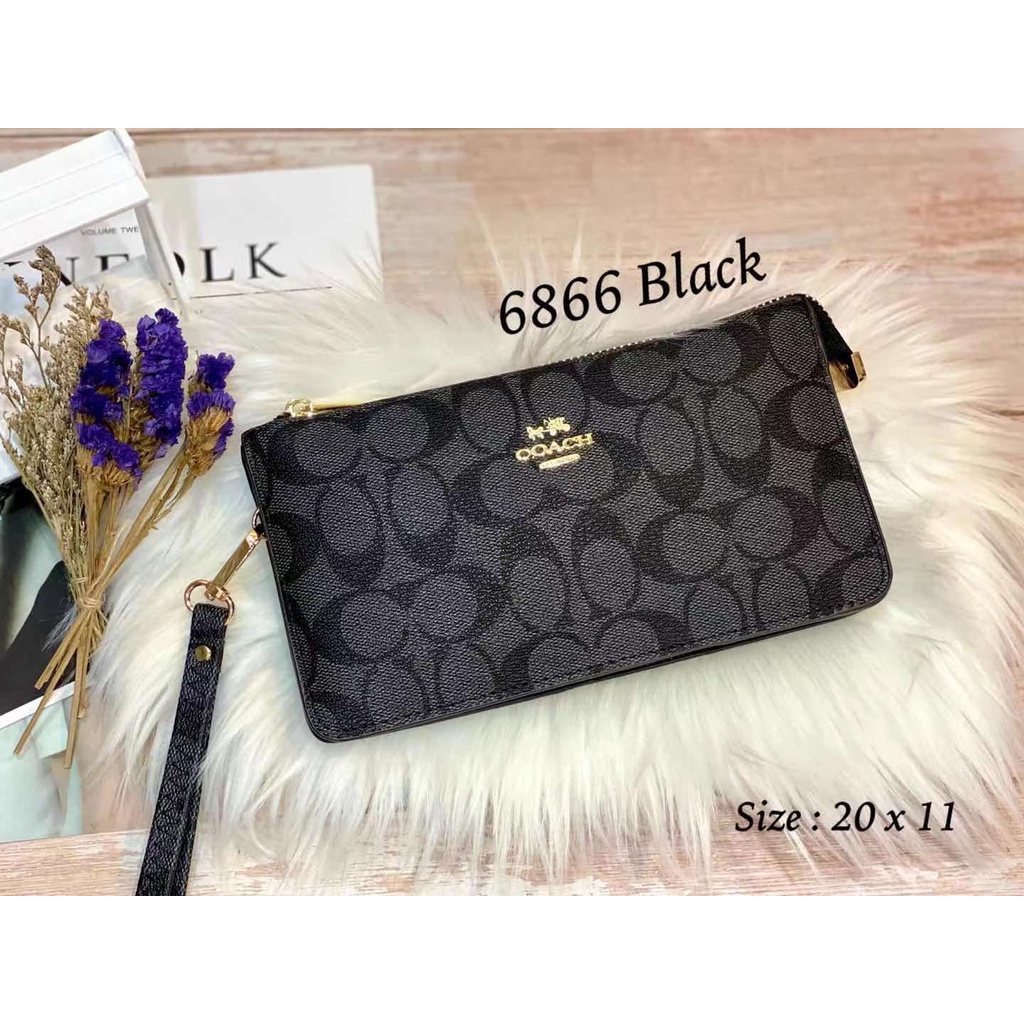 Pouch Dompet 3 Ruang 6866 Tas Tangan Impor Quality Cluct Import