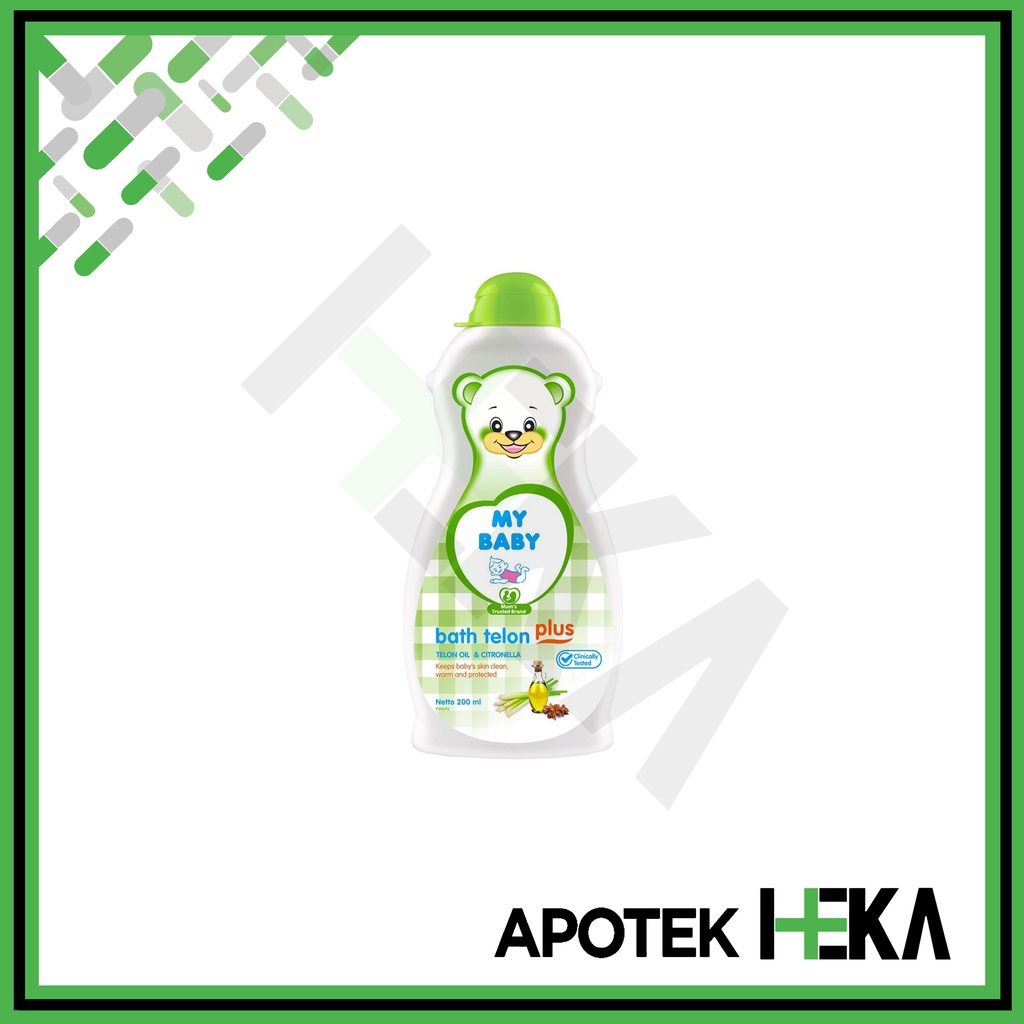 My Baby Bath Telon Plus - Telon Oil &amp; Citronella Sabun Cair Bayi Hijau (SEMARANG)