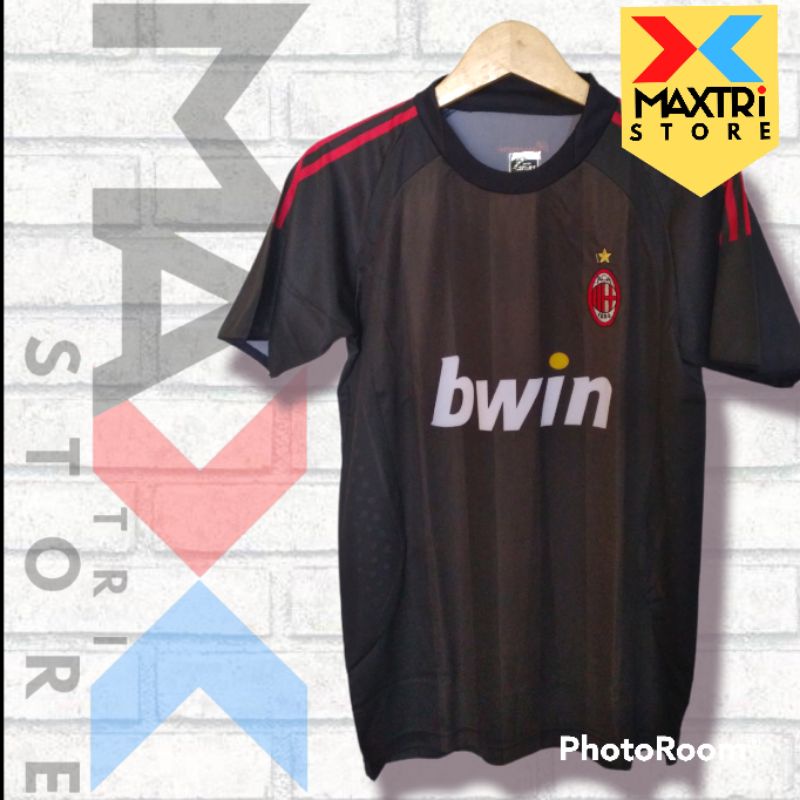 JERSEY BOLA AC MILAN HITAM JERSEY LOKAL JERSEY SEVENSTAR KAOS BOLA