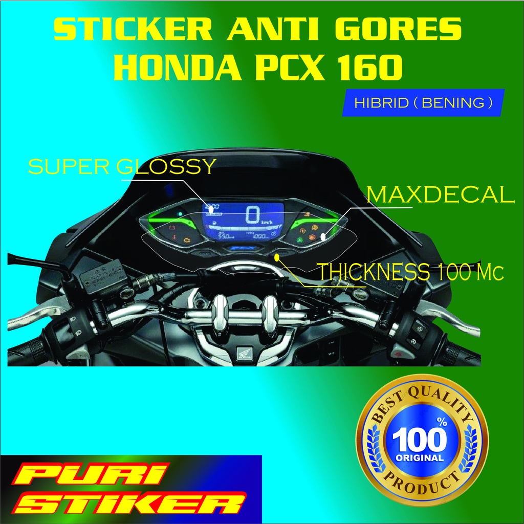 STIKER PELINDUNG SPEEDOMETER MOTOR HONDA PCX 160 CC