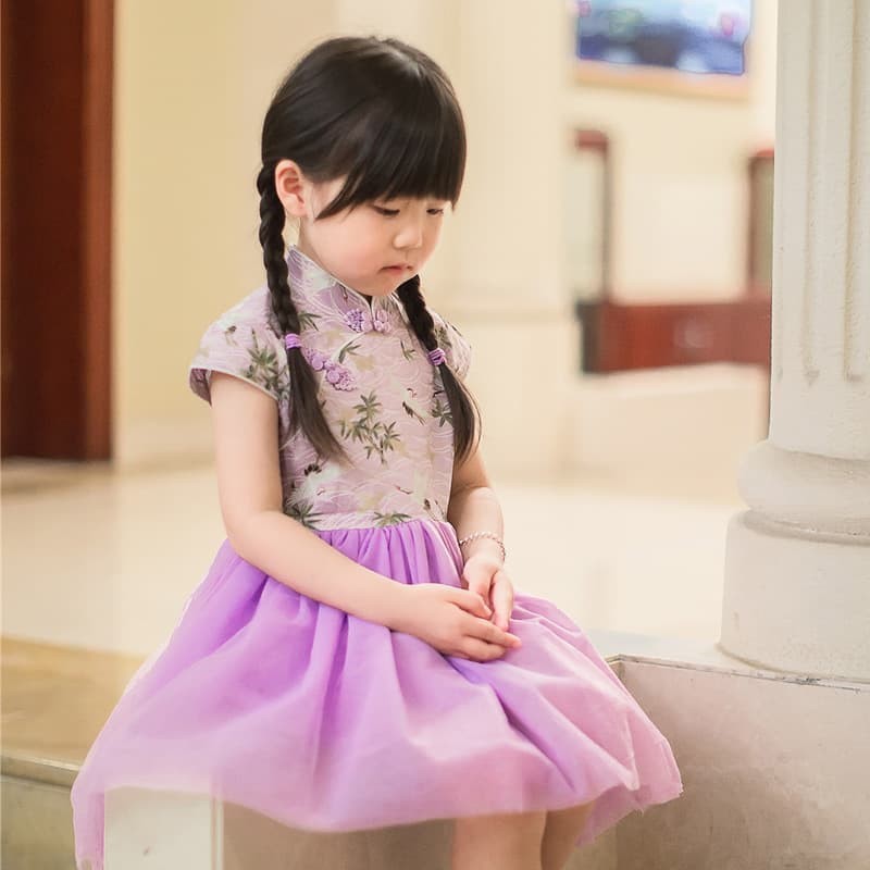 Cheongsam anak dress chinese new year traditional dress tutu cheongsam