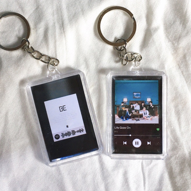 [kstuffind] BTS LIFE GOES ON GANTUNGAN KUNCI ACRYLIC BTS KEYRING BTS BE SPOTIFY GANCI BTS MURAH LAGU