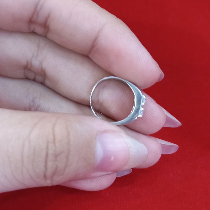 Cincin Anak Pmt Asli perak lapis emas putih 925 anti karat