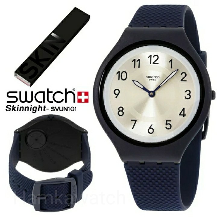 NEW jam tangan / Watch_Id SWATCH SKIN ORIGINAL SVUN101 SKINNIGHT