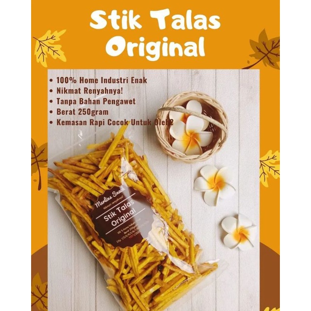 

Jajan/Camilan/Snack Stik Talas Original 250gram