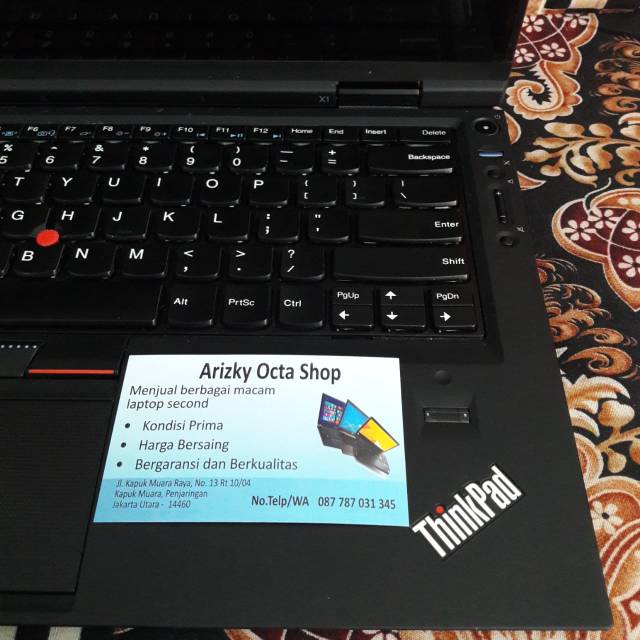 Laptop Lenovo X1 Slim Mewah Elegan Core i5 ram 4gb ssd 128gb camera hdmi usb 3 harga bekas termurah