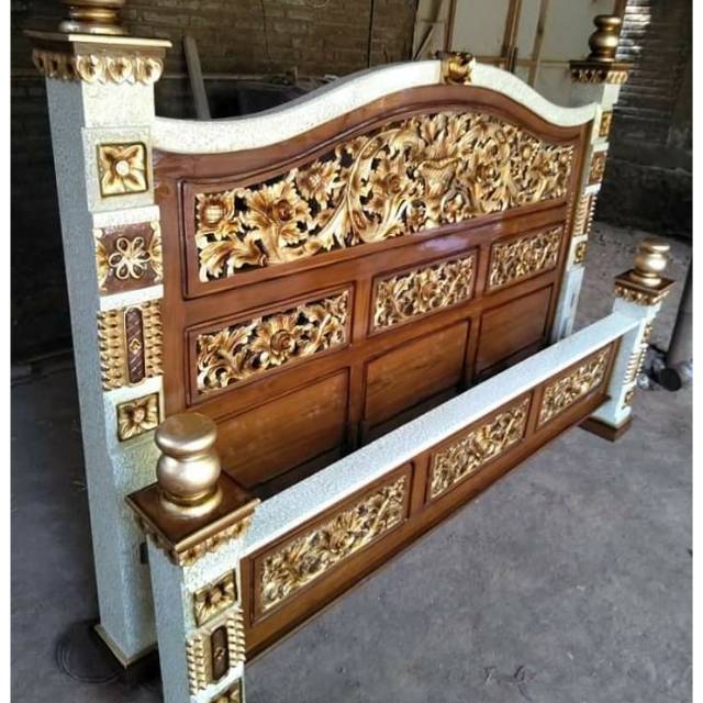 Dipan ukir kayu jati || uk 180x200