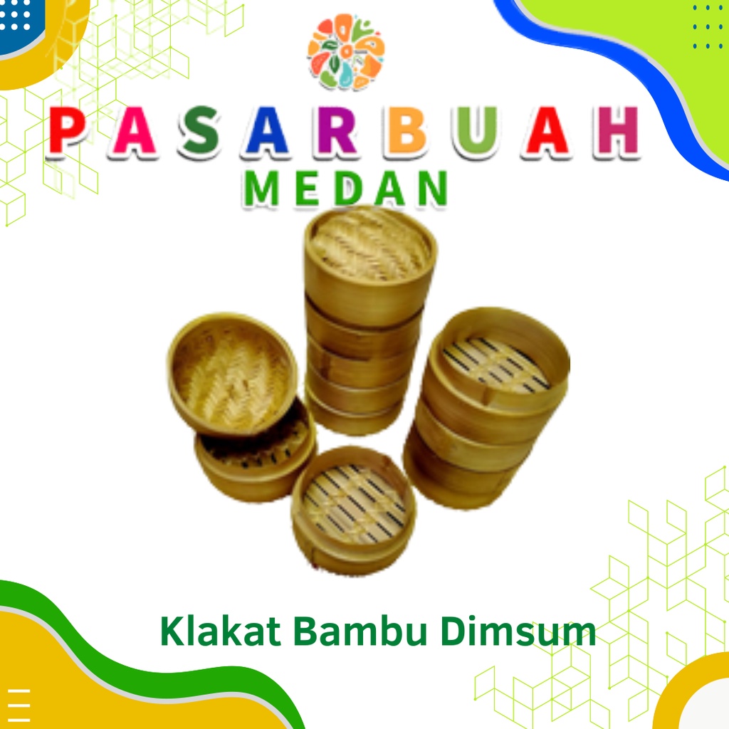 Distributor Klakat Bambu Dimsum 13 CM - Pasar Buah Medan