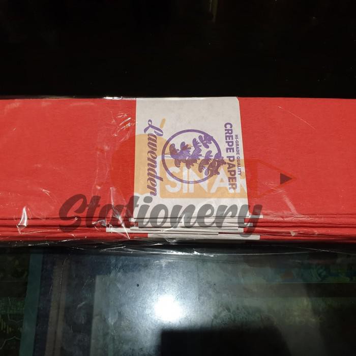 

PROMO - Kertas krep lembaran lavender merah 441/21pak isi 25pc