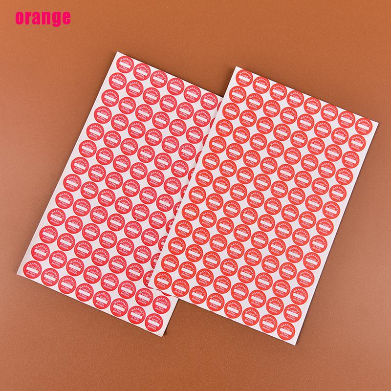 (Happy) 208pcs Stiker Label Universal Garansi Fragile 10mm