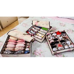 Underwear / Bra 3in1 Storage Box with Cover Set Box