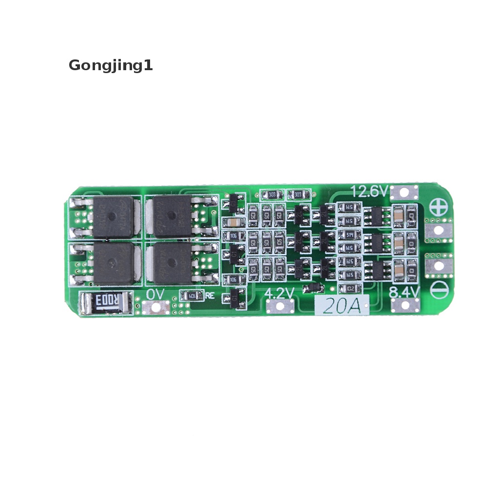 Gongjing1 Papan PCB BMS Pelindung Charger Baterai Lithium Li-ion 18650 3S 20A 12.6V