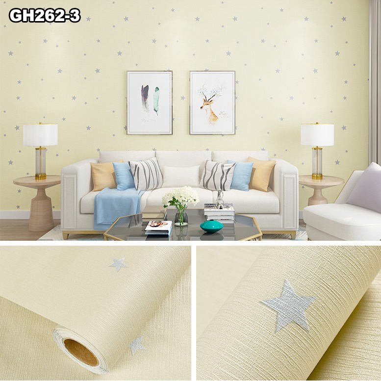 COD Terbaru Wallpaper Dinding Wallstiker Kamar Tidur Stiker Dinding Wallstiker Premium High Quality Ukuran 45CMX9M