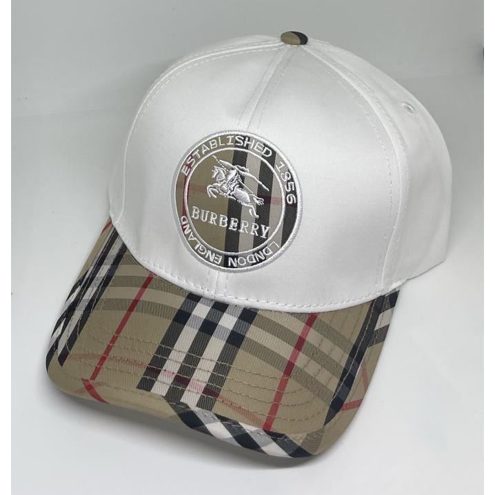 Topi burberry baseball 002 - Putih