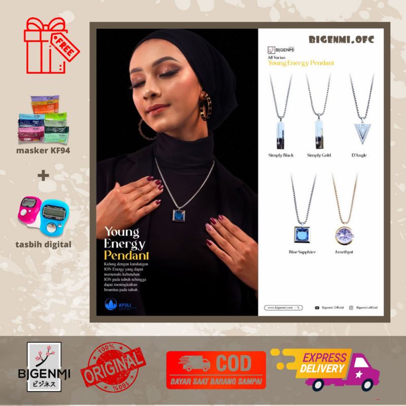 [LIMITED EDITION] YOUNG ENERGY PENDANT BIGENMI(BLUE SAPPHIRE)