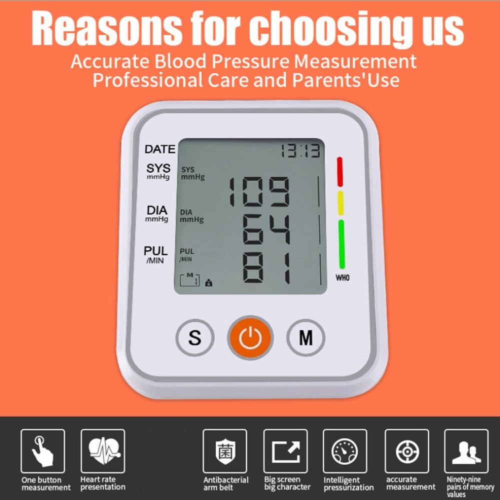 Pengukur Tekanan Darah Electronic Sphygmomanometer JZIKI White