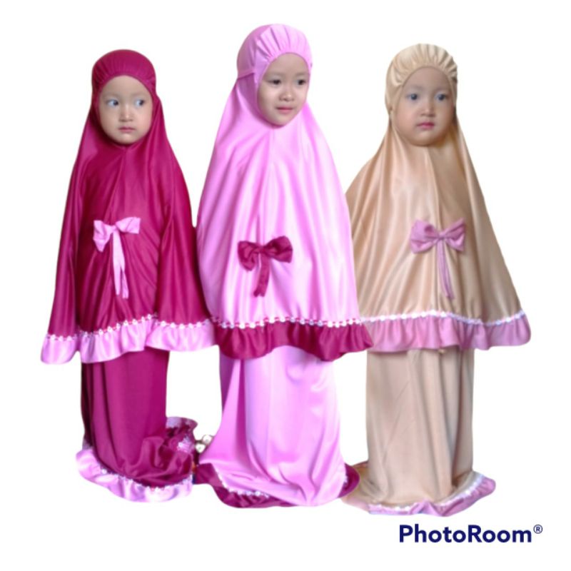 (COD) MUKENA ANAK /MUKENA PITA (PILIH WARNA)