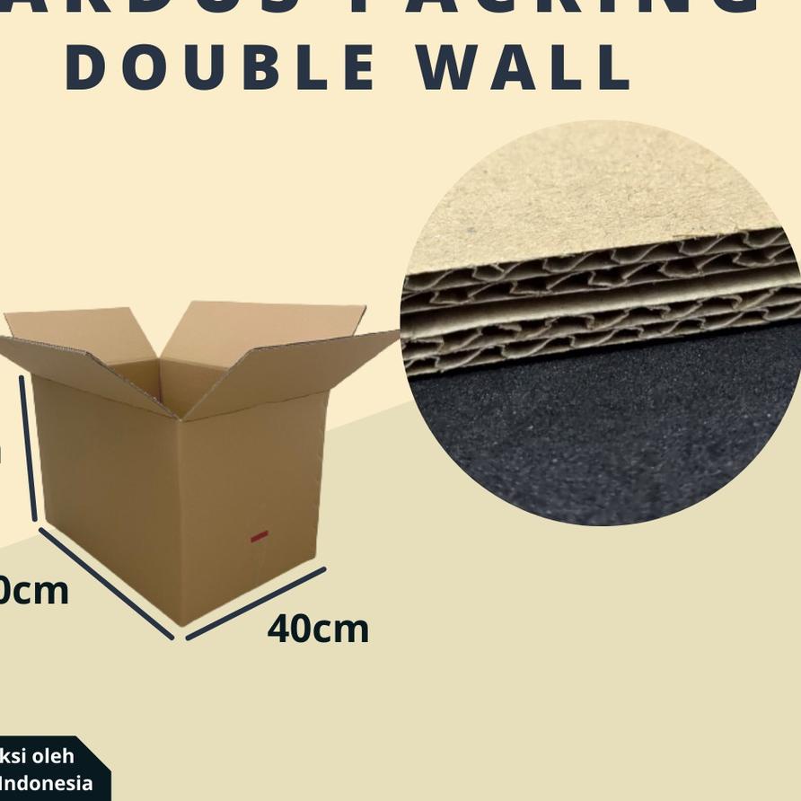 

(Uk. 60 x 40 x 40cm) | Kardus Besar Double Wall | Kardus Pindahan