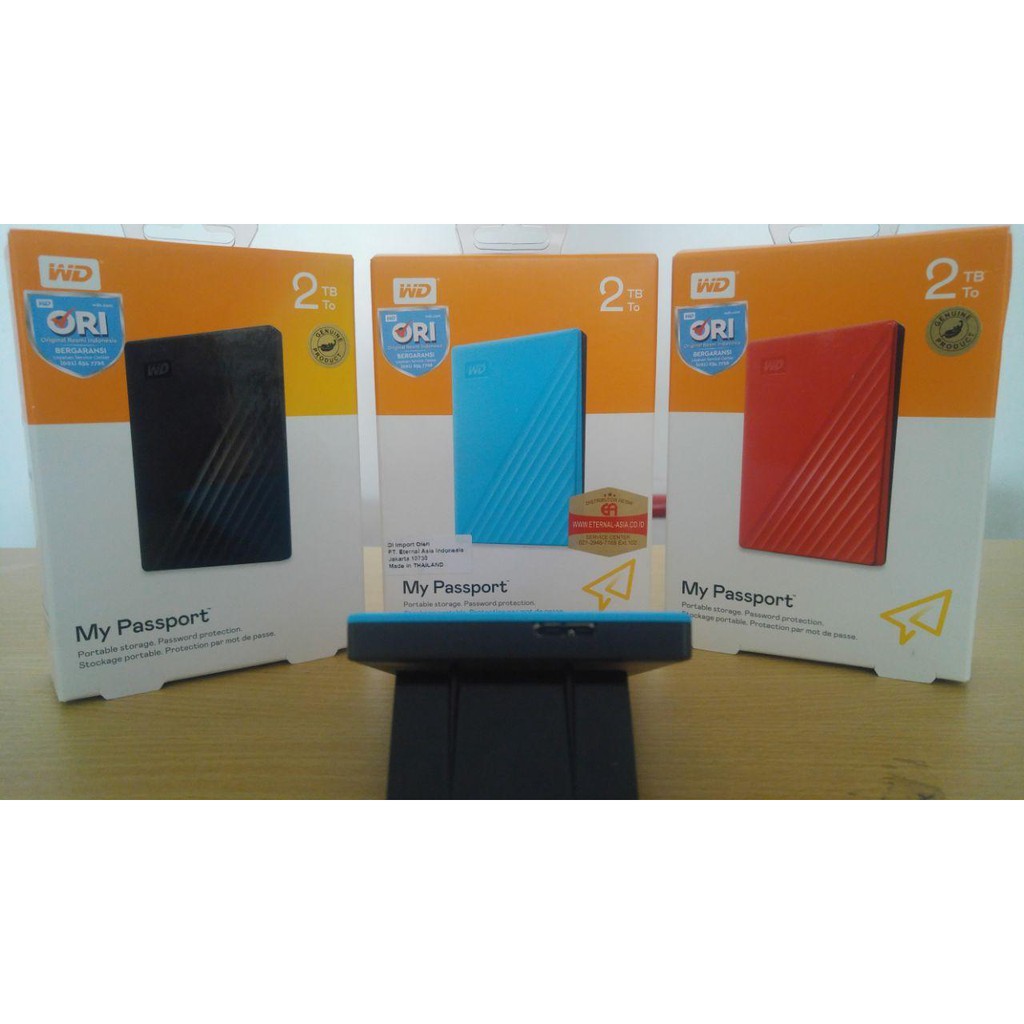 HARDDISK External WD Passport 2TB 2.5 Inch ( NEW )