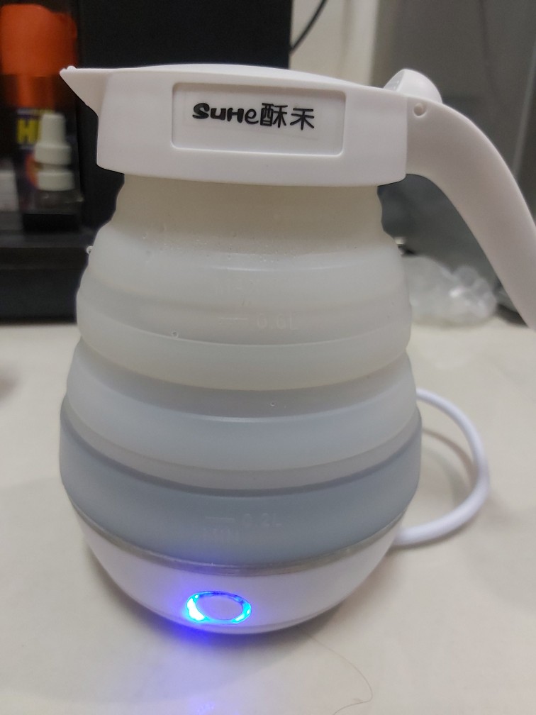 Collapsible Kettle Listrik Travel Lipat - Silicone Portable Kettle