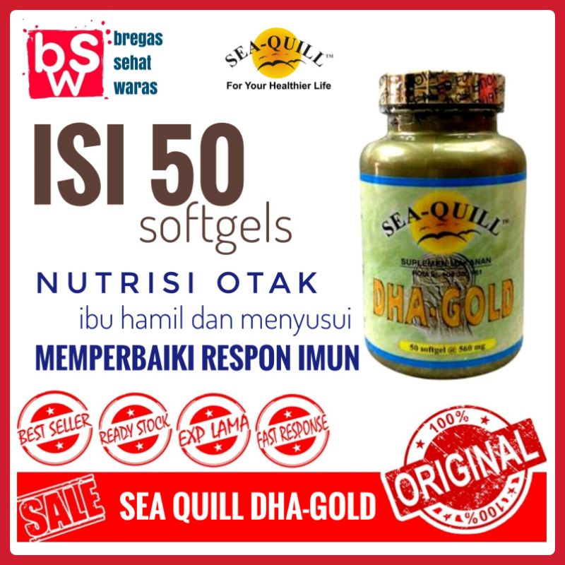 Sea-Quill Sea Quill Seaquill Dha Gold 50 - Vitamin Ibu Hamil Dan Menyusui Nutrisi Kecerdasan Anak
