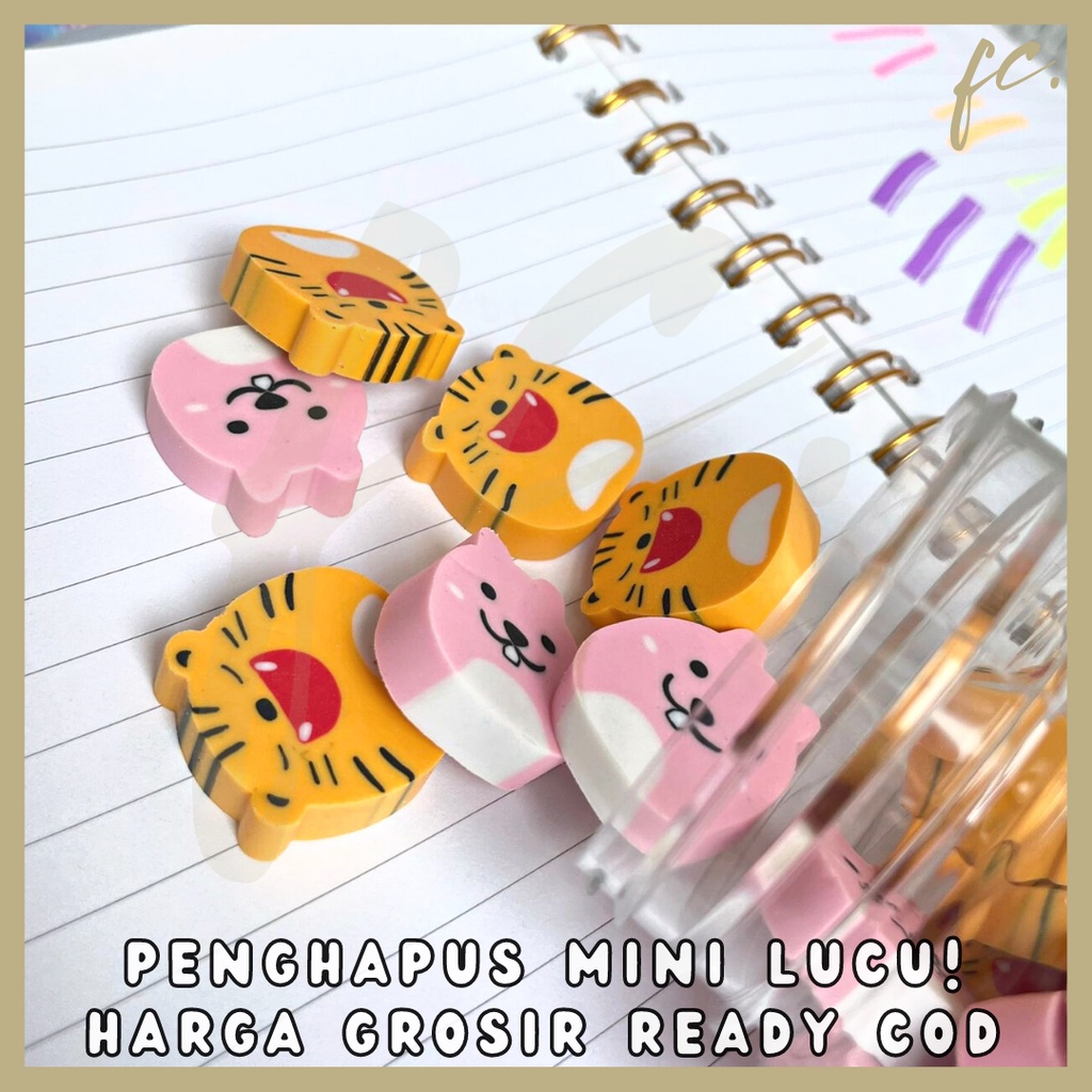 

Penghapus / Setip / Penghapusan Karet DELI Original Mini type 71055 Motif Hewan Macan Kelinci Beruang Miniatur Toy Rubber Eraser Harga Grosir Ready COD