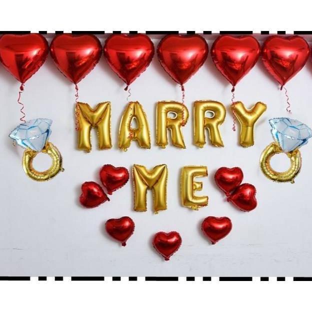 (:(:(:(] Proposal Dekorasi Set/Balon foil lamaran/balon hati/balon love