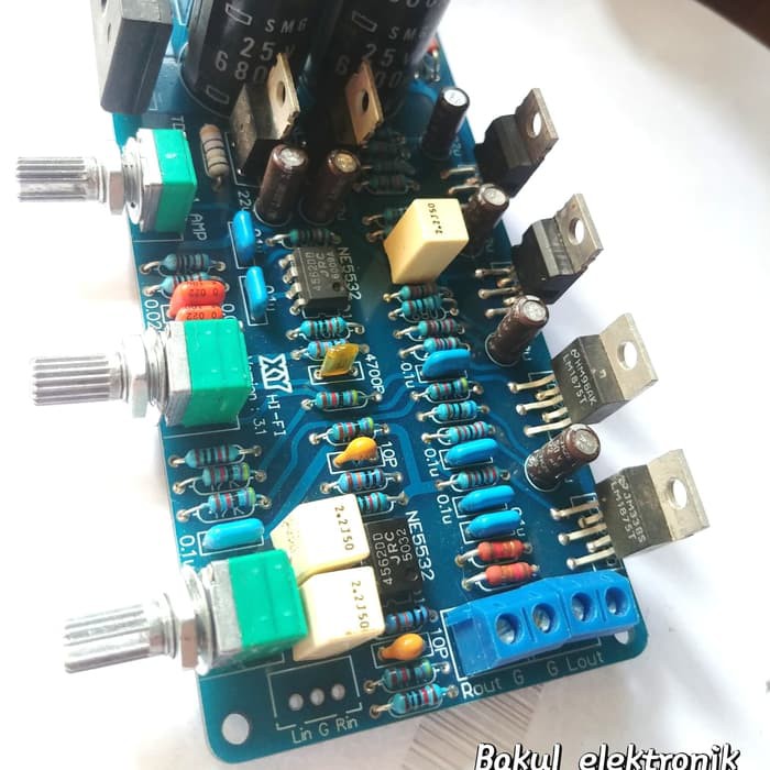 Kit power 2.1 lm1875 stereo + sub woofer